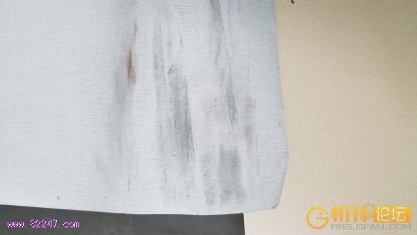 打磨后的砂纸样子