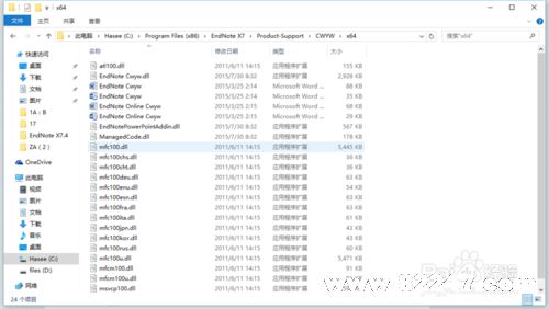 64 位 Word2016 加载 EndNote X7 方法