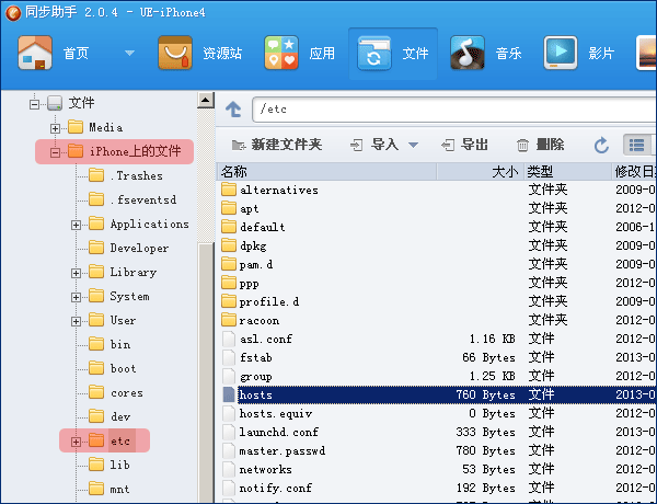iPhone iPad 等 iOS 设备上配置修改 hosts 方法