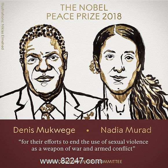 2018年诺贝尔和平奖：Denis Mukwege 和 Nadia Murad